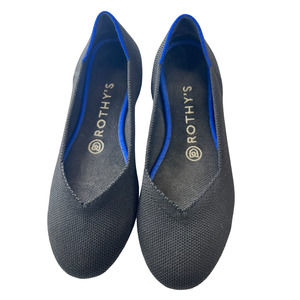 Classic Rothy’s women size 6.5 black slip on flat comfortable loafer